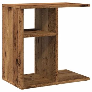 vidaXL sidebord 50x30x50 cm konstrueret tr&aelig; antikt tr&aelig;