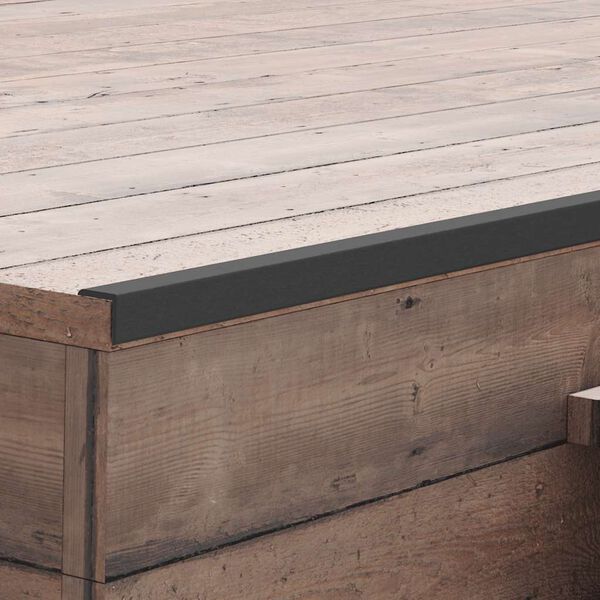 vidaXL terrassevinkellister 5 stk. WPC 170 cm sort