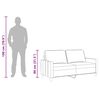 vidaXL 2-personers sofa 140 cm stof lysegul