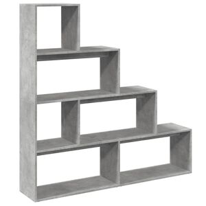 vidaXL bogreol/rumdeler 143,5x29x143,5 cm konstrueret tr&aelig; betongr&aring;