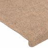 vidaXL selvkl&aelig;bende trappem&aring;tter 15 stk. 65x24,5x3,5 cm beige