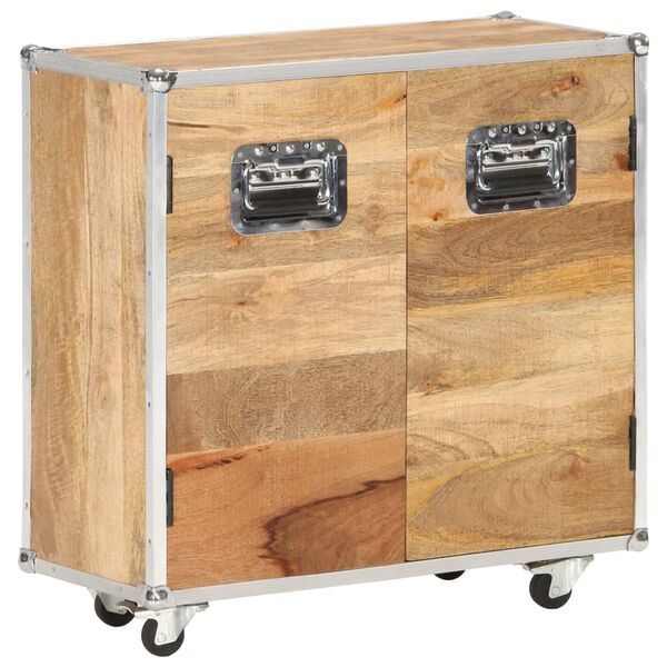 vidaXL sk&aelig;nk med 2 l&aring;ger 70x30x69 cm massivt mangotr&aelig;