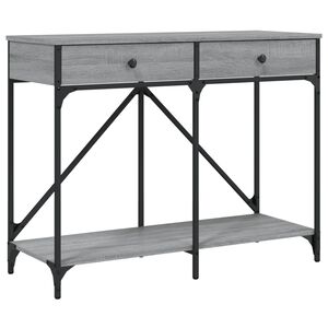 vidaXL konsolbord 100x39x78,5 cm konstrueret tr&aelig; gr&aring; sonoma-eg
