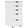vidaXL Kabinet Hvid 34 x 39 x 61,5 cm Massivt fyrretr&aelig;