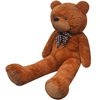 vidaXL bl&oslash;d plysbamse XXL 85 cm brun