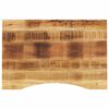 vidaXL bordplade med kurvet form 100x50x2,5 cm ru massivt mangotr&aelig;