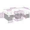 vidaXL Havesofa S&aelig;t med opbevaring 11 pcs Beige og creme polyrattan
