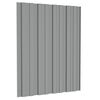 vidaXL Tagpanel 36 pcs Gr&aring; 60 x 45 cm Galvaniseret st&aring;l