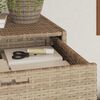 vidaXL opbevaringsskab til haven 55x55x111 cm polyrattan beige