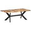 vidaXL spisebord 200x100x75 cm massivt tr&aelig; med honningfarvet finish