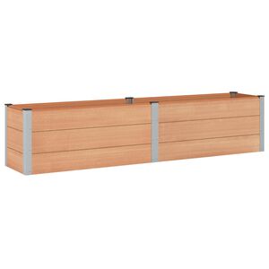 vidaXL H&oslash;jbed Brun 250 x 50 x 54 cm WPC og Aluminium