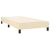 vidaXL Boxspring sengeramme 90x200 cm stof cremefarvet