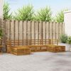 vidaXL Sofas&aelig;t 6 pcs Naturfarvet Massivt Akacietr&aelig;