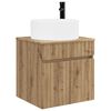 vidaXL V&aelig;gmonteret h&aring;ndvask skab Artisan-eg 49 x 44,5 x 65,5 cm