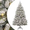 vidaXL Kunstigt juletr&aelig; Gr&oslash;n og Hvid 300 cm PVC og metal