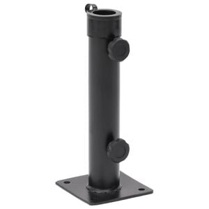 vidaXL parasolholder til &Oslash;38/48 mm stang st&aring;l matsort