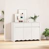 vidaXL Sideboard Drammen Hvid 114 x 43 x 75.5 cm Massivt fyrretræ