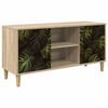 vidaXL TV-skab ELBURG 102 x 33 x 50 cm Sonoma-eg Konstrueret tr&aelig;