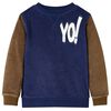 Sweatshirt til b&oslash;rn str. 128 marinebl&aring;
