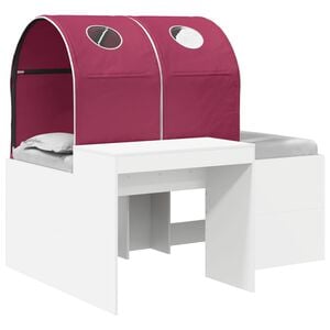 vidaXL Seng med Tunnel 4 pcs Artisian Eg og R&oslash;d Konstrueret tr&aelig;