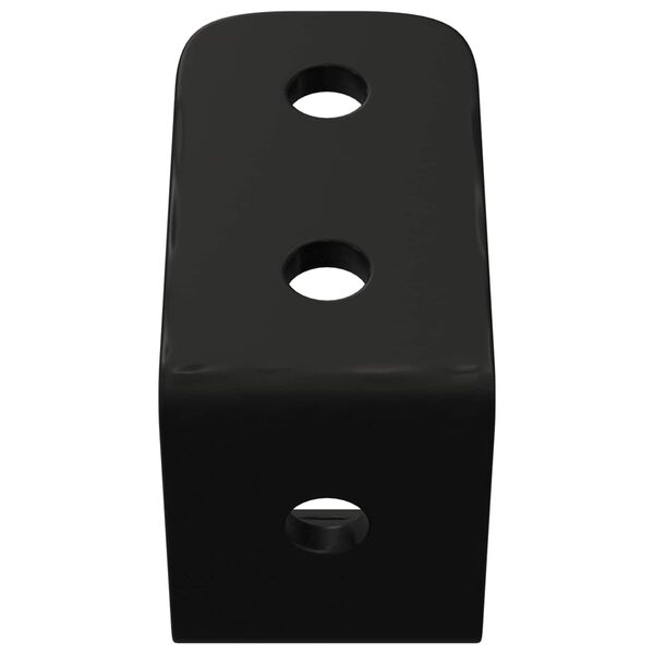 vidaXL Kroge 2 pcs Sort M5 x 110 mm Jern