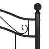 vidaXL sengestel 100x200 cm metal sort