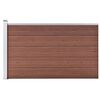 vidaXL havehegn 175x105 cm WPC brun