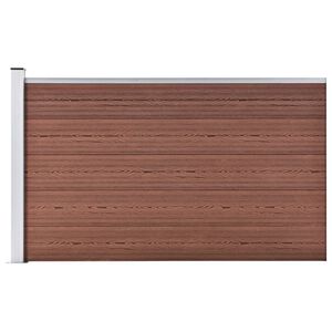 vidaXL havehegn 175x105 cm WPC brun