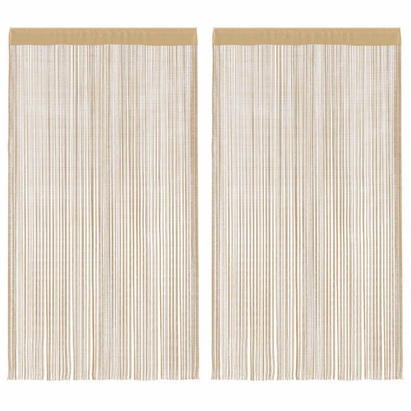 vidaXL trådgardiner 2 stk. 140 x 250 cm beige