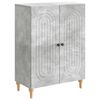 vidaXL Sideboard Betongr&aring; 66 x 34,5 x 90 cm Konstrueret tr&aelig;