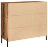 vidaXL Sideboard Gammelt tr&aelig; 90 x 34 x 80 cm Konstrueret tr&aelig;