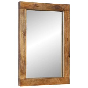 vidaXL spejl 70x50 cm massivt mangotr&aelig; og glas