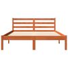 vidaXL sengeramme uden madras 120x190 cm massivt fyrretr&aelig; gyldenbrun