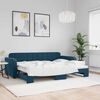 vidaXL daybed med udtr&aelig;k 80x200 cm velour bl&aring;