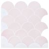 vidaXL Fiskeskala Flise 50 stk. Lys pink 30 x 30 cm Polyurethan og PET