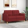 vidaXL 2-personers sofa 140 cm stof vinr&oslash;d