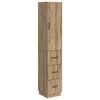 vidaXL Skab S&aelig;t 2 stk. 33 x 34,5 x 87 cm Konstrueret tr&aelig; Artisan-eg