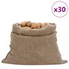 vidaXL jutes&aelig;kke 30 stk. 100x110 cm 100 % jute 220 g/m2