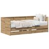 vidaXL Daybed med skuffe Artisan Egetr&aelig; 90 x 200 cm Konstrueret tr&aelig;