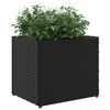 vidaXL plantekasser 2 stk. 36x30x32 cm polyrattan sort