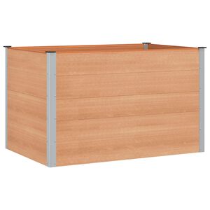 vidaXL H&oslash;jbed Brun 150 x 100 x 91 cm WPC og Aluminium