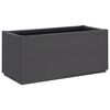 vidaXL plantekasse 80x36x35 cm PP m&oslash;rkegr&aring;