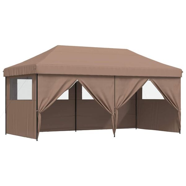 vidaXL Party Tent Brun 292 x 580 x 315 cm Oxford stof