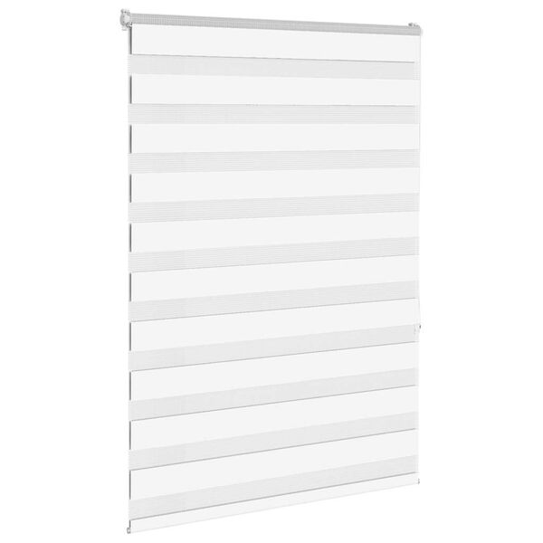 vidaXL zebragardin hvid 110x150 cm stofbredde 105,9 cm polyester