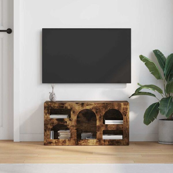 vidaXL TV-skab R&oslash;get eg 80 x 35 x 40 cm Konstrueret tr&aelig;