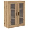 vidaXL Highboard med skuffe 2 pcs Artisan Egetr&aelig; Konstrueret tr&aelig;