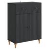 vidaXL Sideboard med skuffe Sort 66 x 34,5 x 90 cm Konstrueret tr&aelig;
