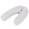 vidaXL graviditetspude J-form 54x(36-43) cm gr&aring;