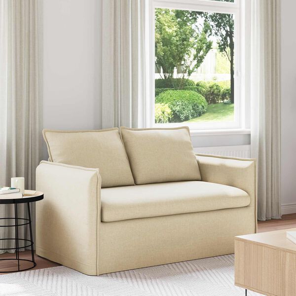 vidaXL Sofa Creme Samlede dimensioner: 156 x 82 x 85 cm (B x D x H)