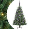 vidaXL Kunstigt Hinged Juletr&aelig; Gr&oslash;n 120 cm PVC og metal